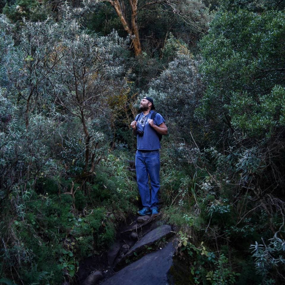 Jethro Edwards surrounded by nature