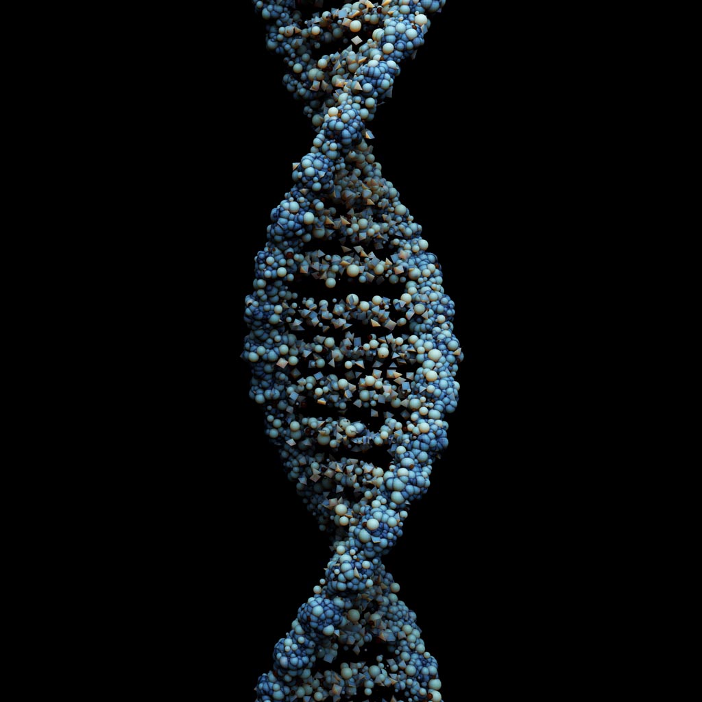 3D render - DNA strand