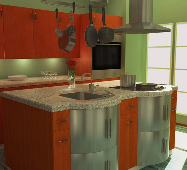 3D render - Kitchen interior