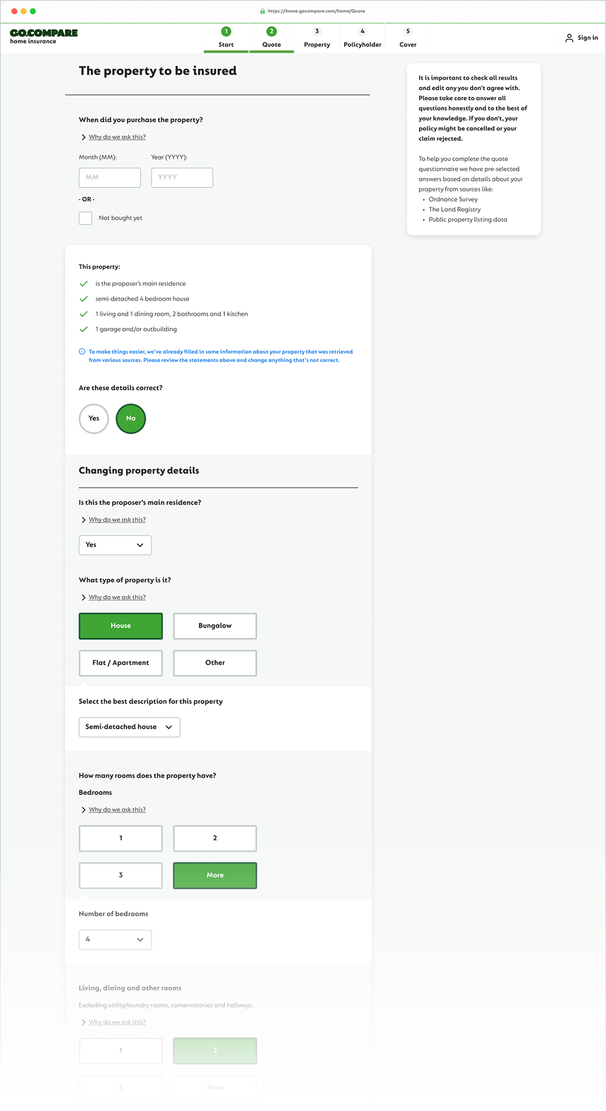 Summary view edit mode