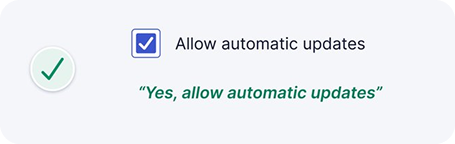 Checkbox positive