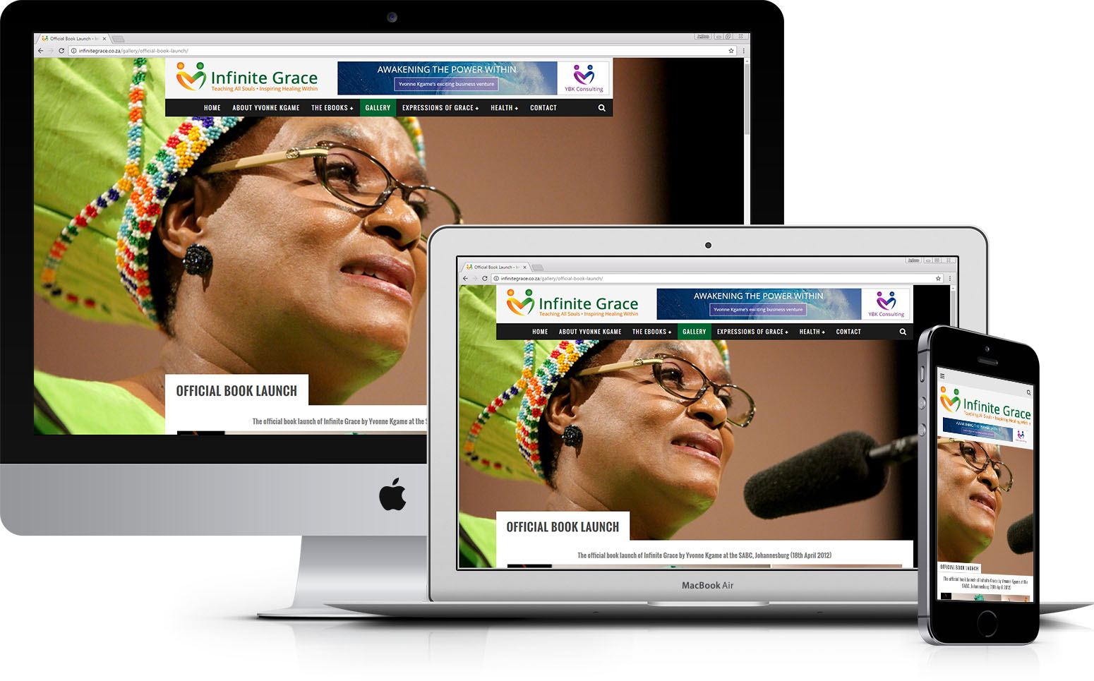 Infinite Grace responsive website